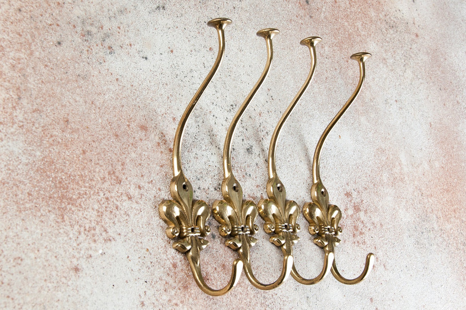 decorative brass wall hooks