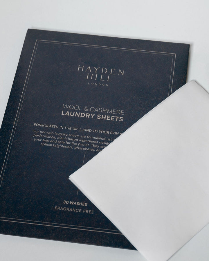 Laundry Sheets For Wool & Cashmere - Up to 30 Washes, Fragrance Free
