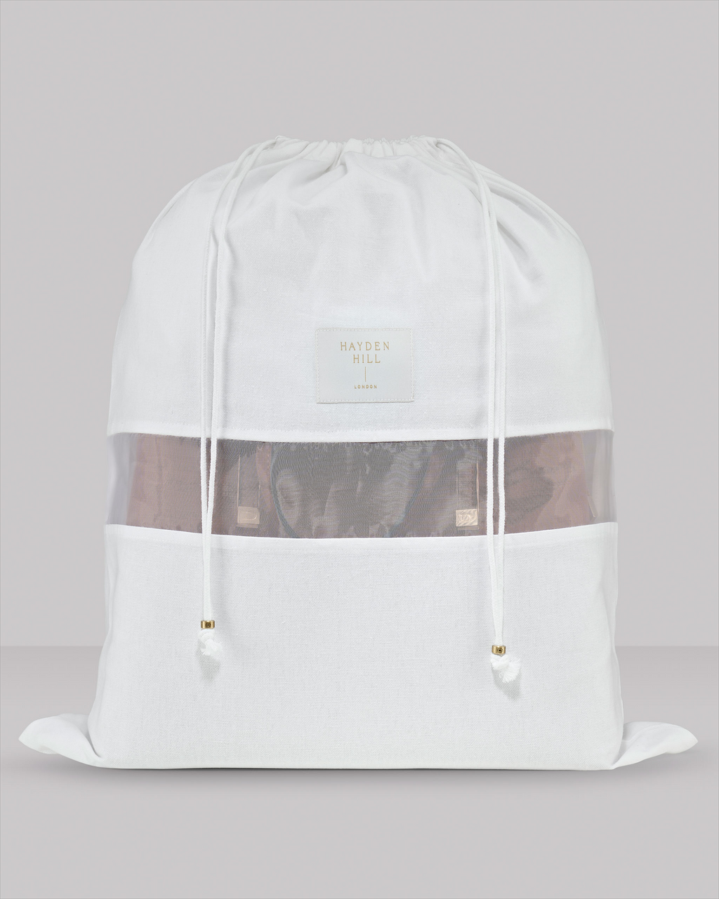 a front view of a large dust bag
