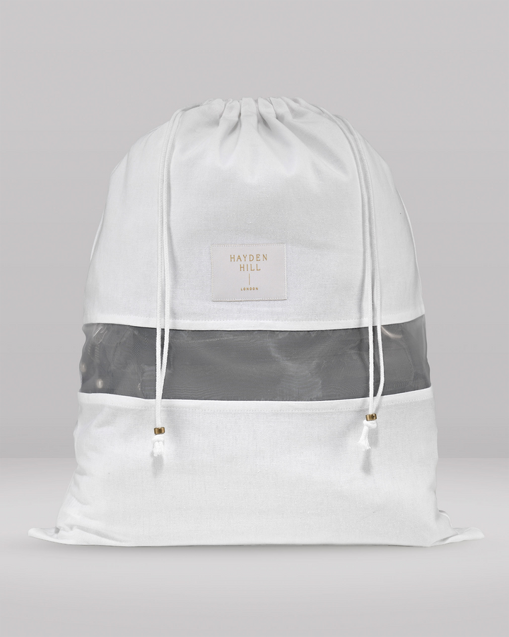 a front view of a medium size dust bag