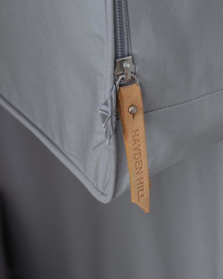 Long Organic Cotton Hanging Bag in Grey