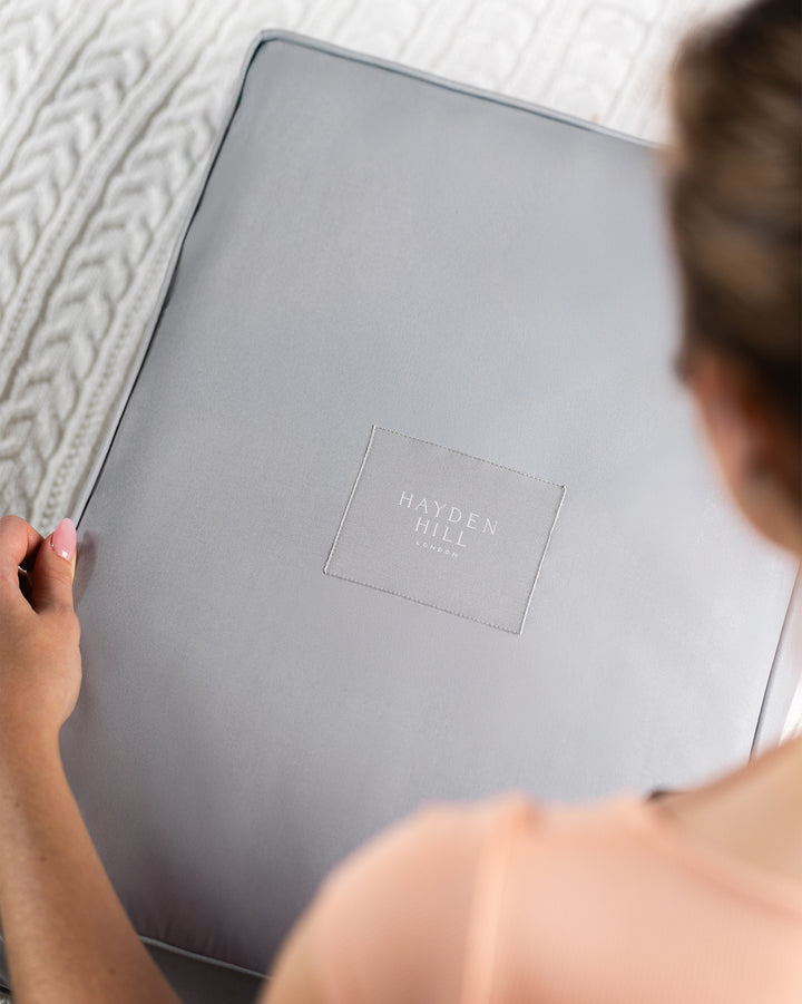 Double Extra Large Organic Cotton Storage Bag in Grey