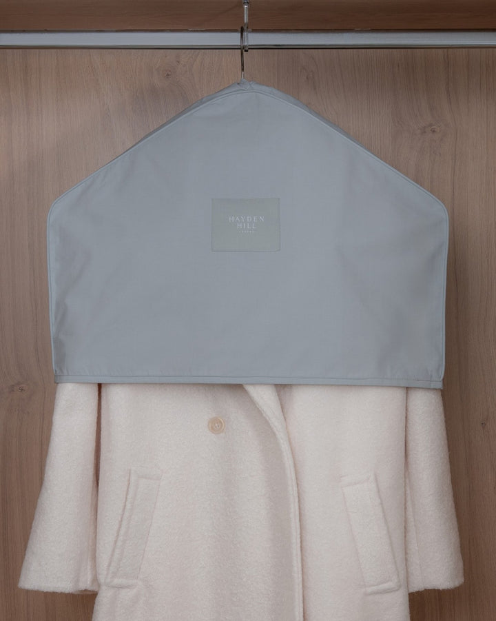Organic Cotton Shoulder Dust Covers - Set of 3 in Grey