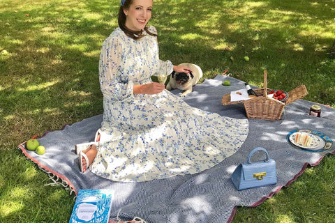 Alicia enjoying a Royal Ascot picnic at home