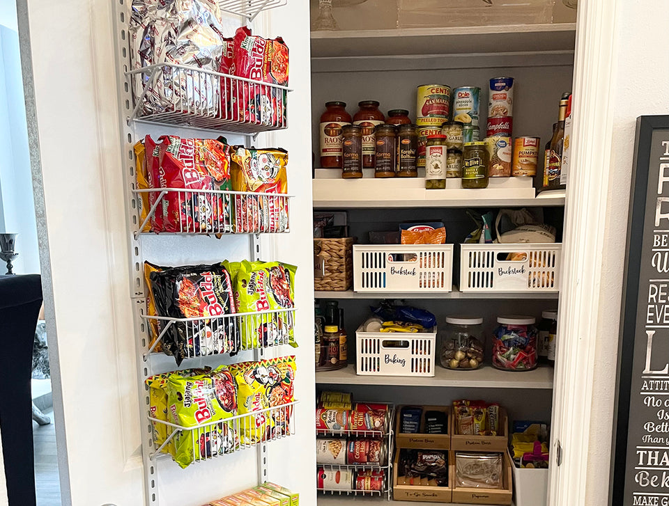 Nathalie’s pantry has everything arranged in perfect order