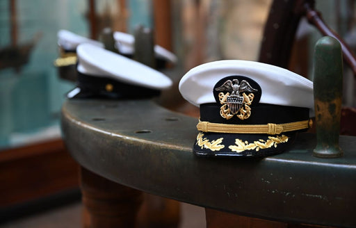 a US navy officer hat
