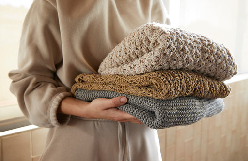 a selection of organic cotton sweaters