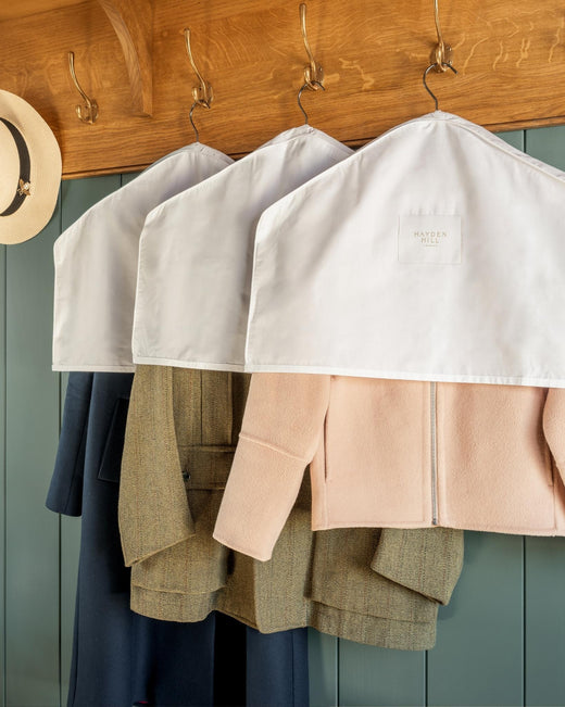 Organic Cotton Dust Covers - Set of 3 in White