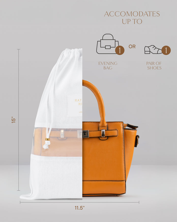 the dimensions in inches for the small dust bag which are 15 inches long and 11.5 inches wide