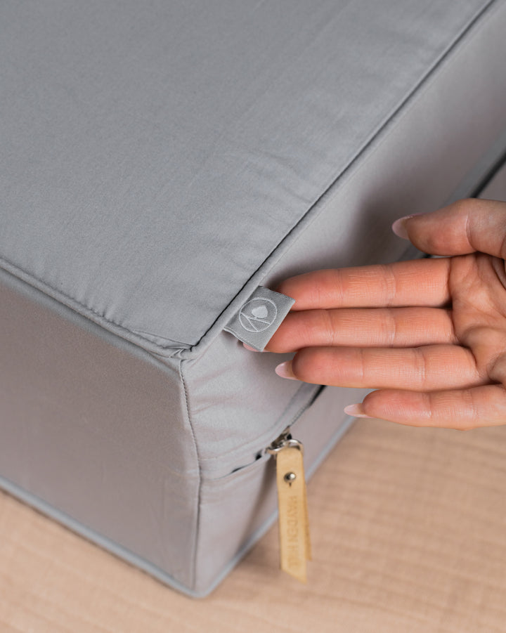 Double Extra Large Organic Cotton Storage Bag in Grey