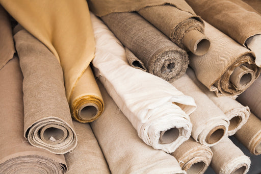 rolls of linen cloth