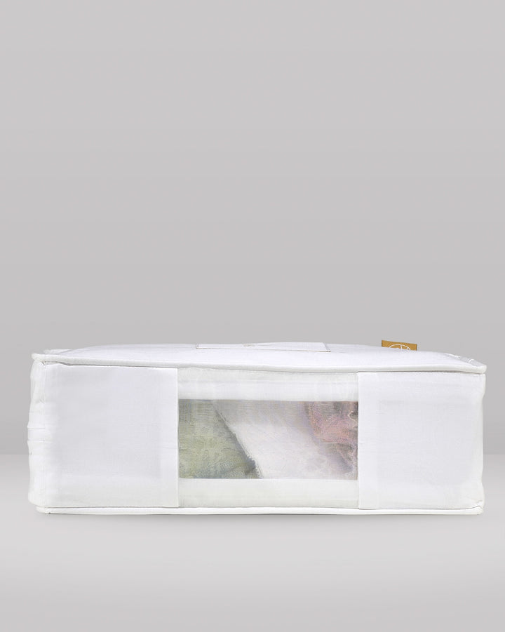 Small & Extra Small Organic Cotton Storage Bag Set in White