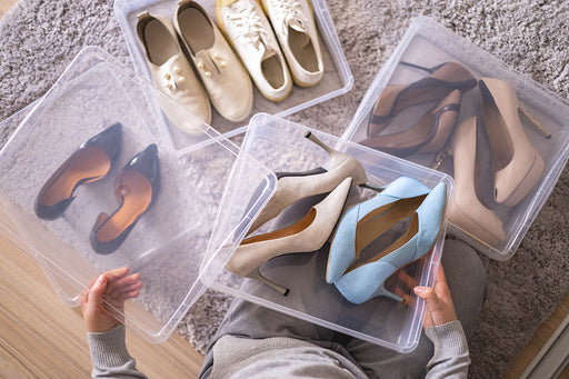 under bed shoe storage boxes with lids