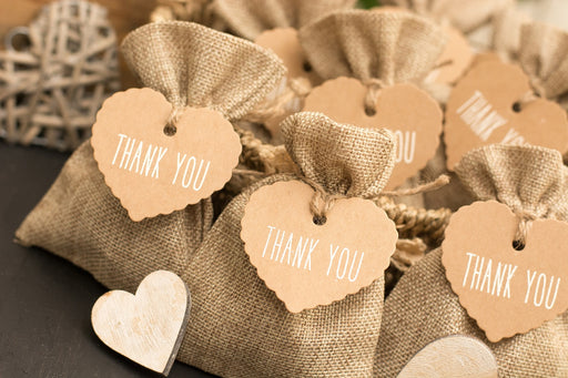 wedding favours saying thank you